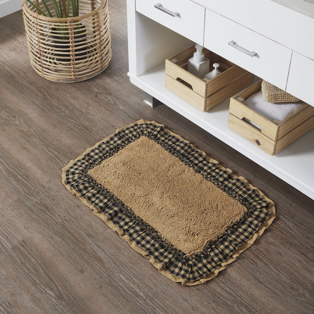 VHC Burlap Bath Mat