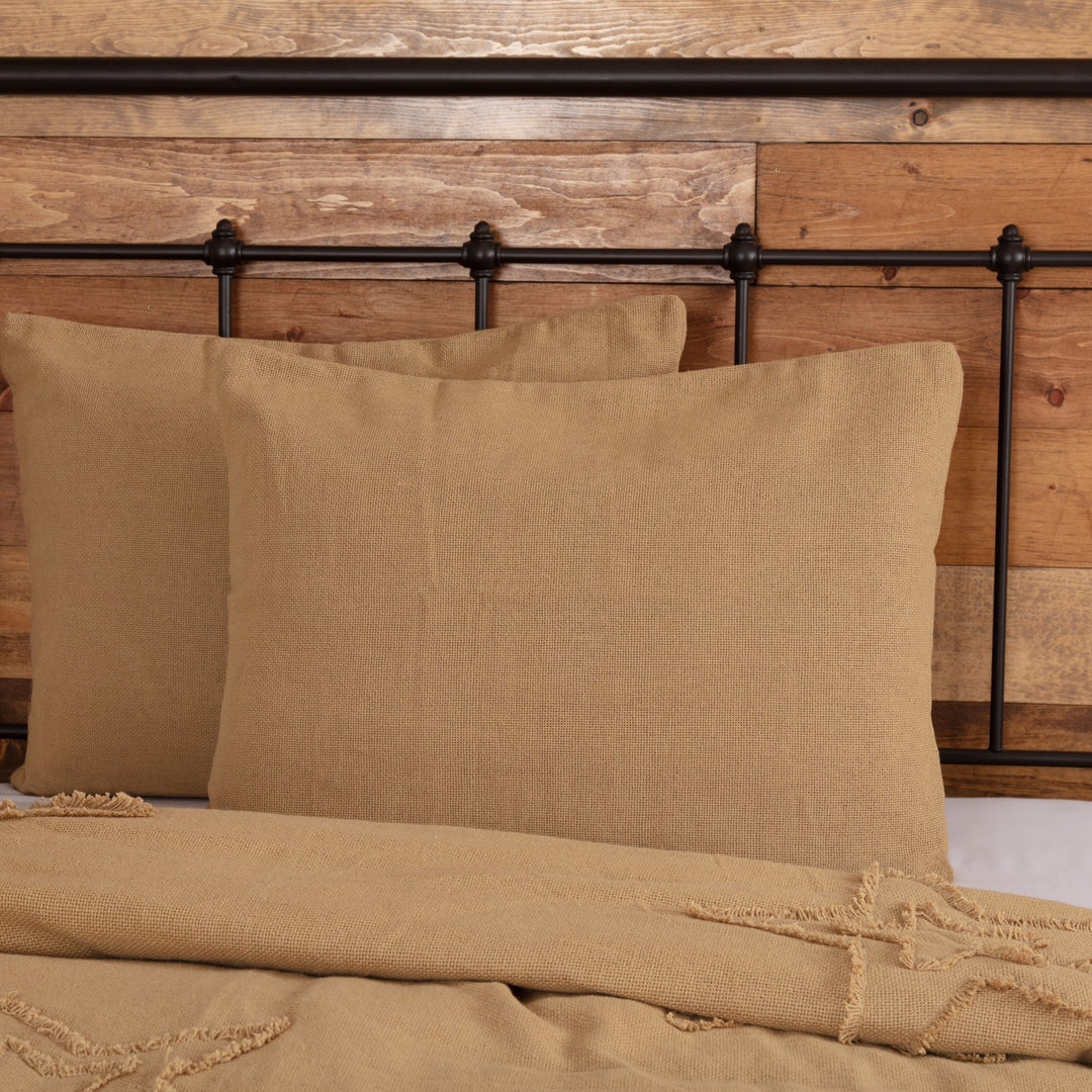 Burlap pillow shams shop