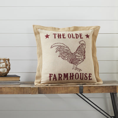 Cider Mill Olde Farmhouse Pillow 18" Filled - Primitive Star Quilt Shop