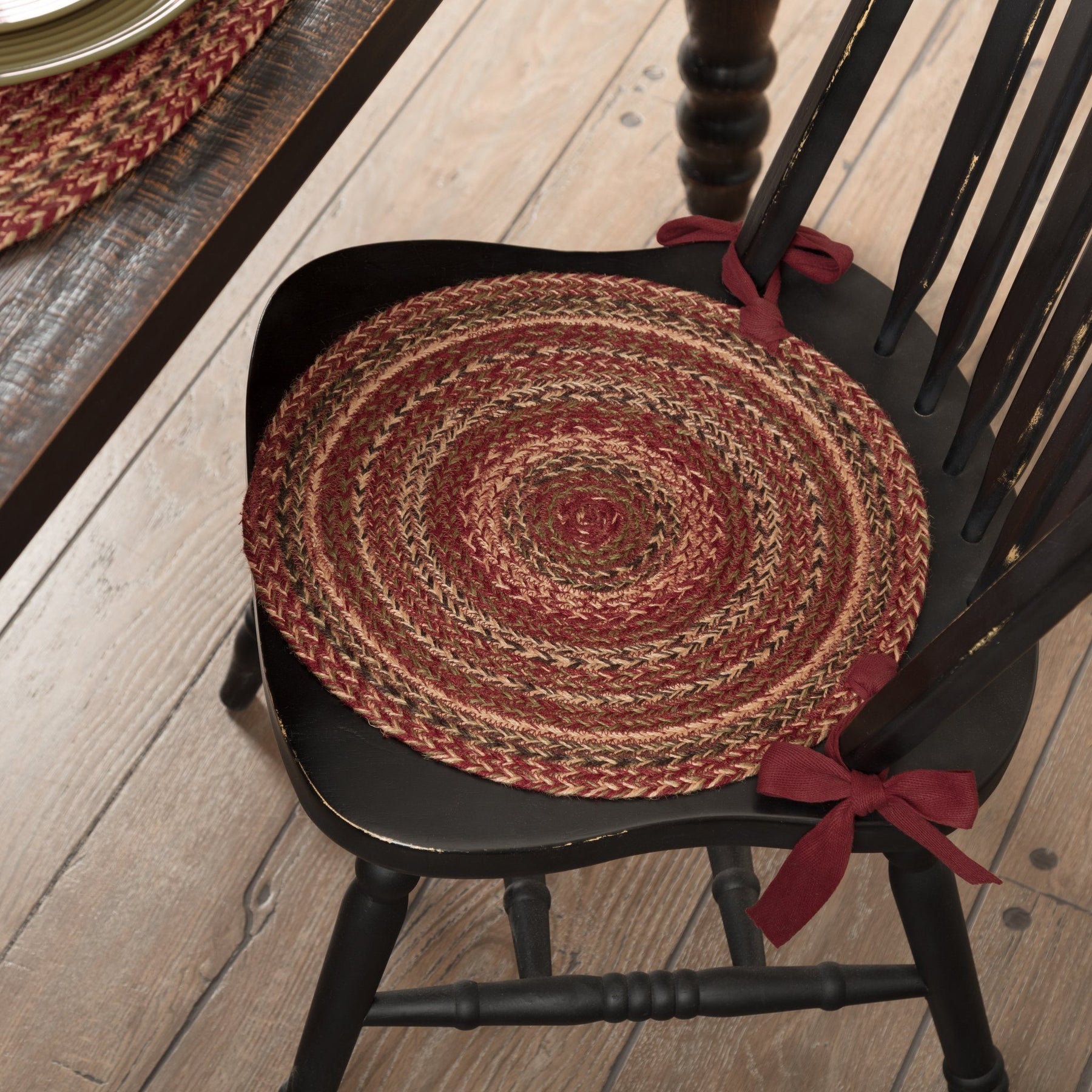 Round braided chair pads clearance