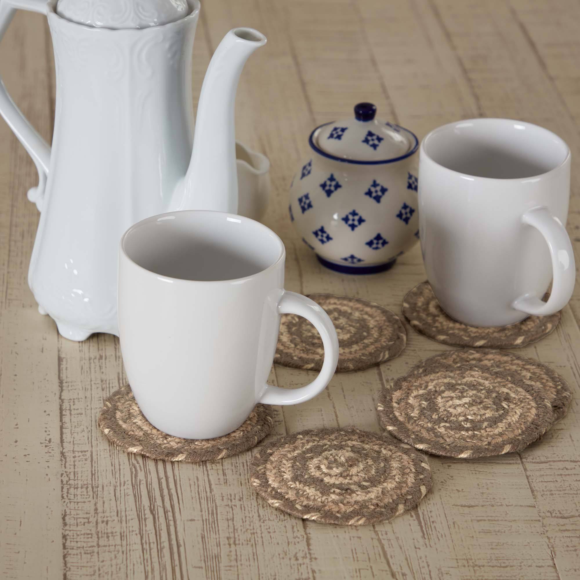 Cobblestone Braided Coaster - Set of 6