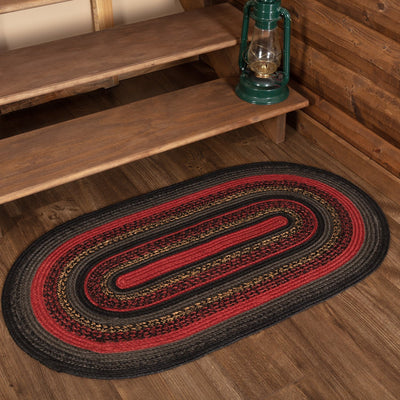 Cumberland Oval Braided Rug 27x48" - Primitive Star Quilt Shop