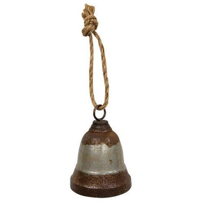 Distressed Rusty Metal Bell - Primitive Star Quilt Shop