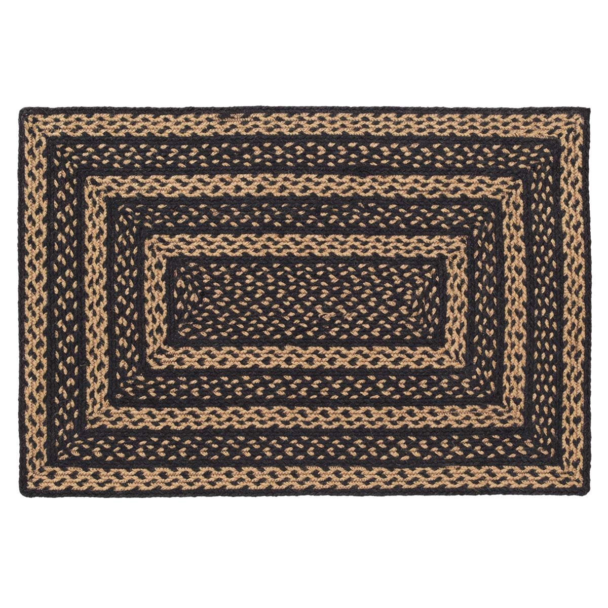 Farmhouse Star Rectangle Braided Rug 24x36