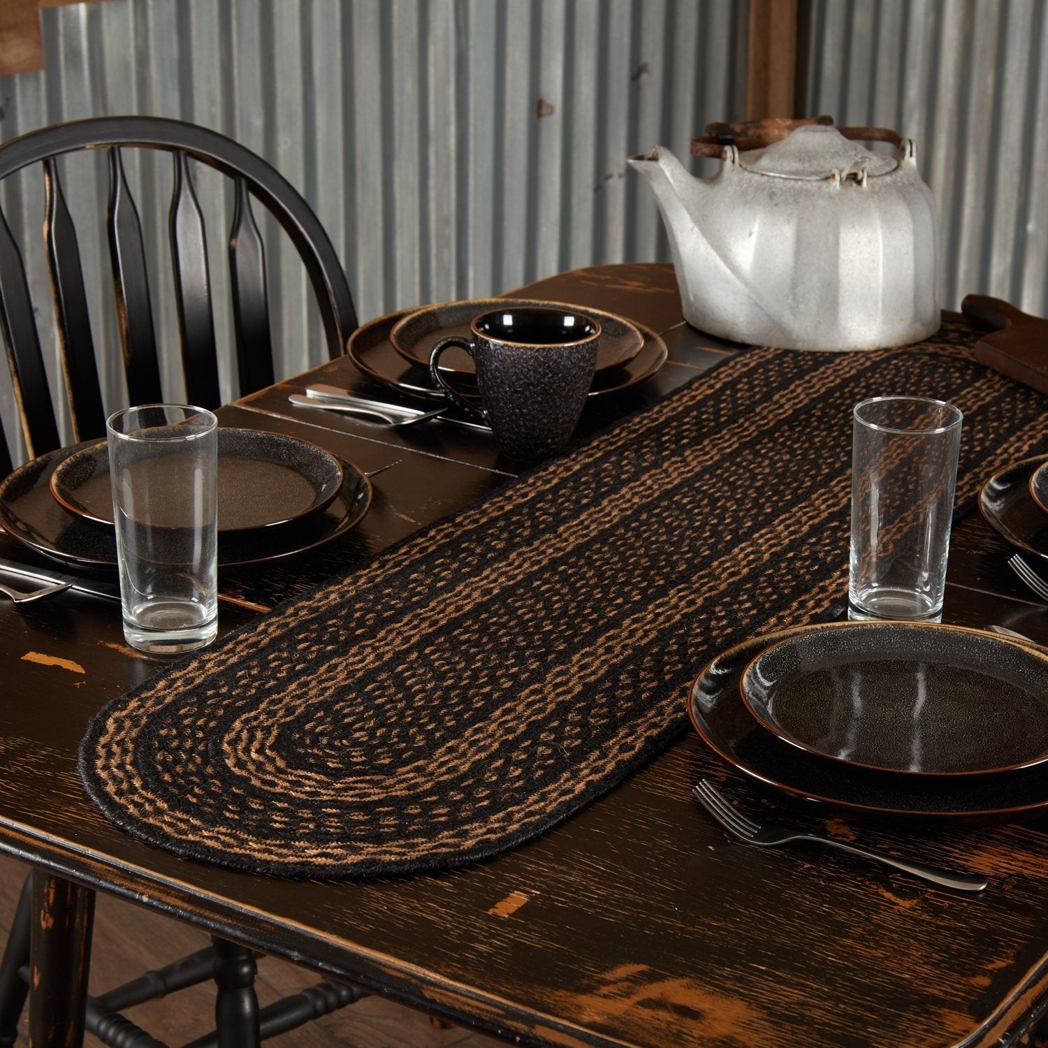 Farmhouse Star Braided Runner - 13x48