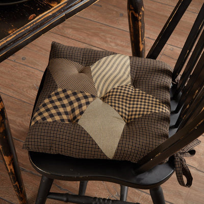 Farmhouse Star Chair Pad 15" - Primitive Star Quilt Shop