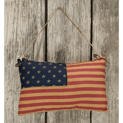 Flag Pillow Ornament - Primitive Star Quilt Shop