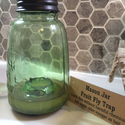 Mason Jar Fruit Fly Trap - Primitive Star Quilt Shop