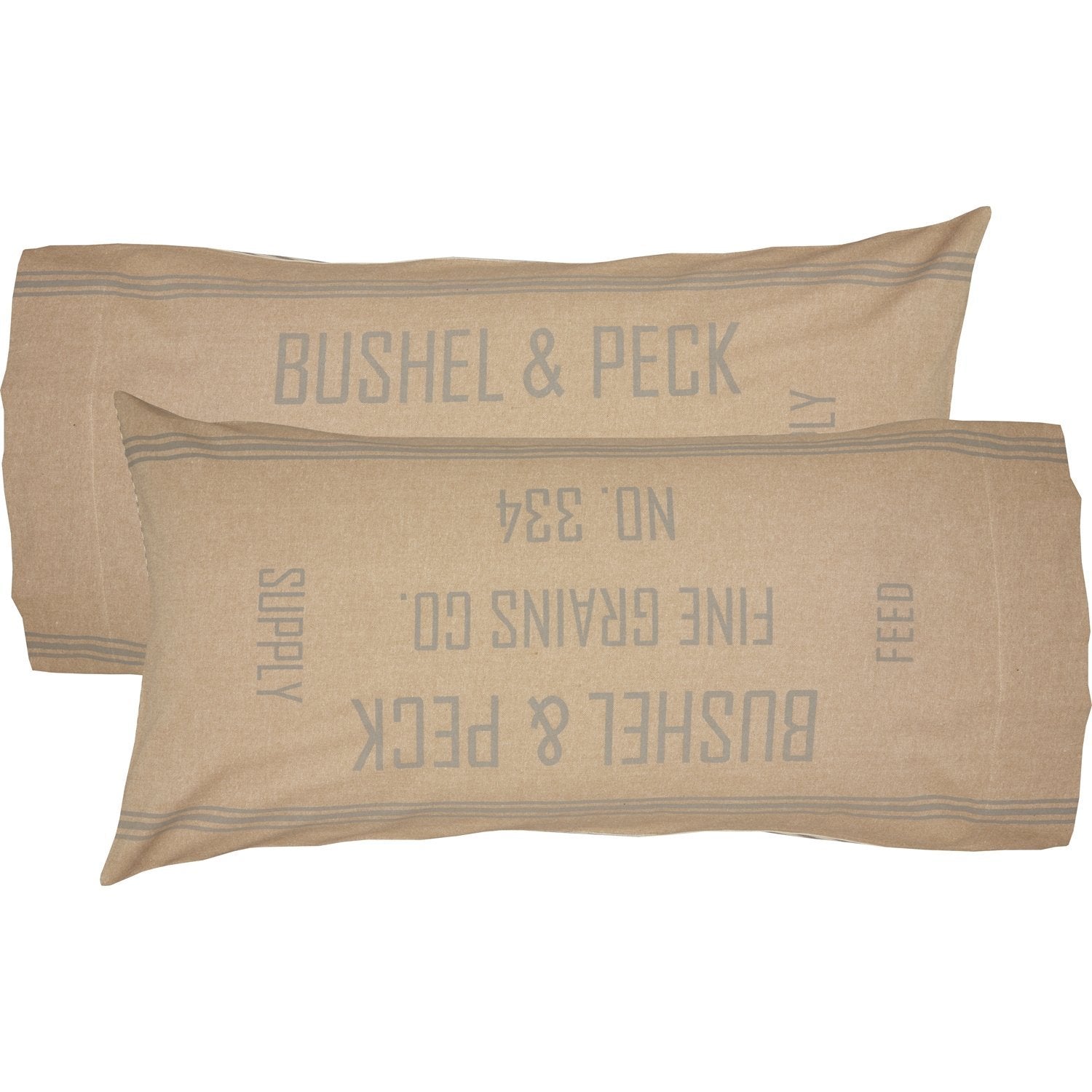 Flour sack pillow cases top