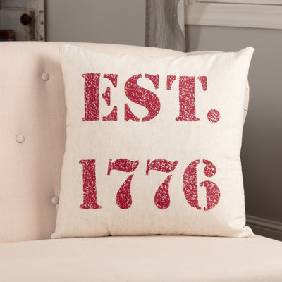 Hatteras 1776 Pillow 18" Filled - Primitive Star Quilt Shop