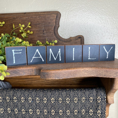 Family Wood Blocks - Primitive Star Quilt Shop