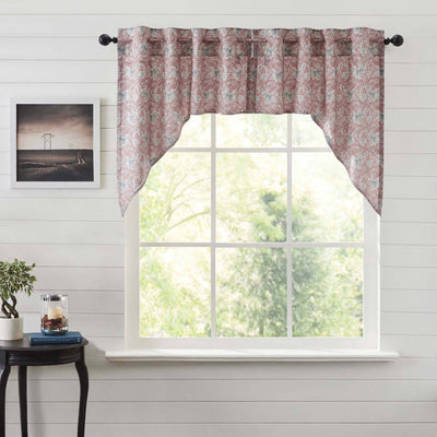 Kaila Floral Lined Swag Curtains - Primitive Star Quilt Shop