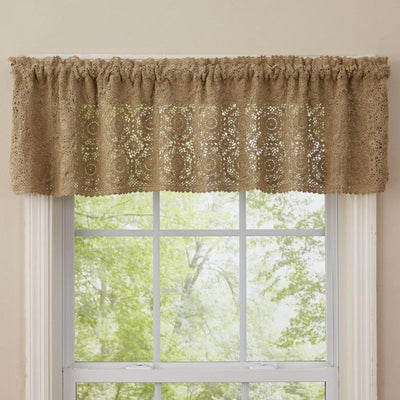 Lace Oatmeal Valance 60" - Primitive Star Quilt Shop