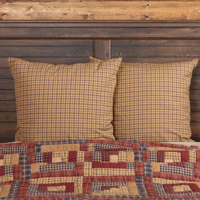 Millsboro Fabric Euro Sham 26x26" - Primitive Star Quilt Shop