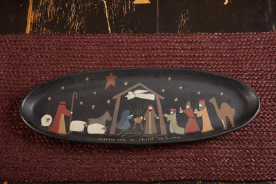 Christmas Nativity Tray - Primitive Star Quilt Shop