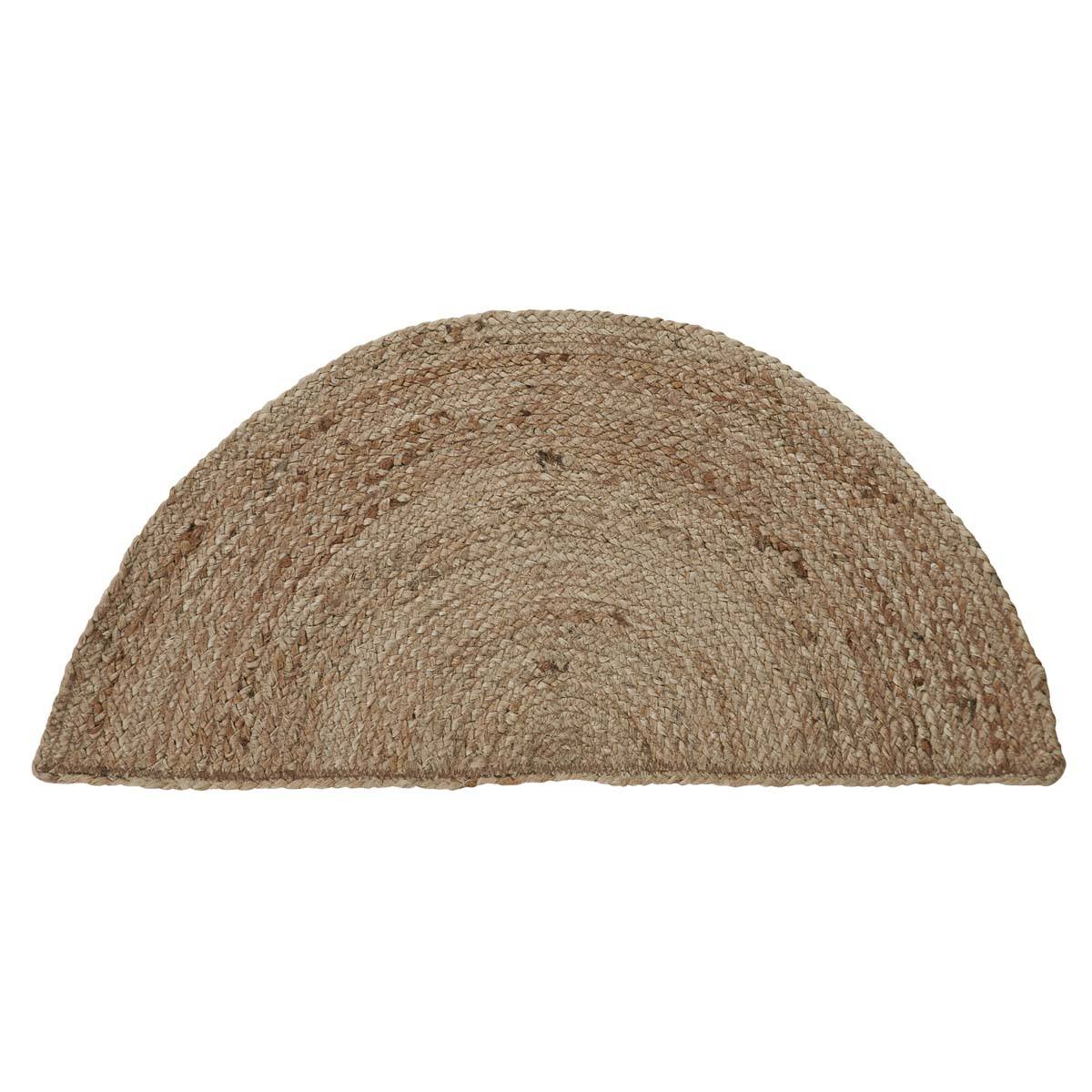 Half Round Runner Rug VHC Natural Half Circle Braided Rug 16.5x33