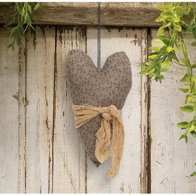 Primitive Floral Heart Ornament - Primitive Star Quilt Shop