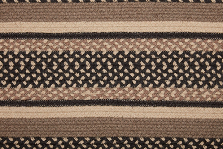 Sawyer Mill Charcoal Oval Braided Rug 36x60