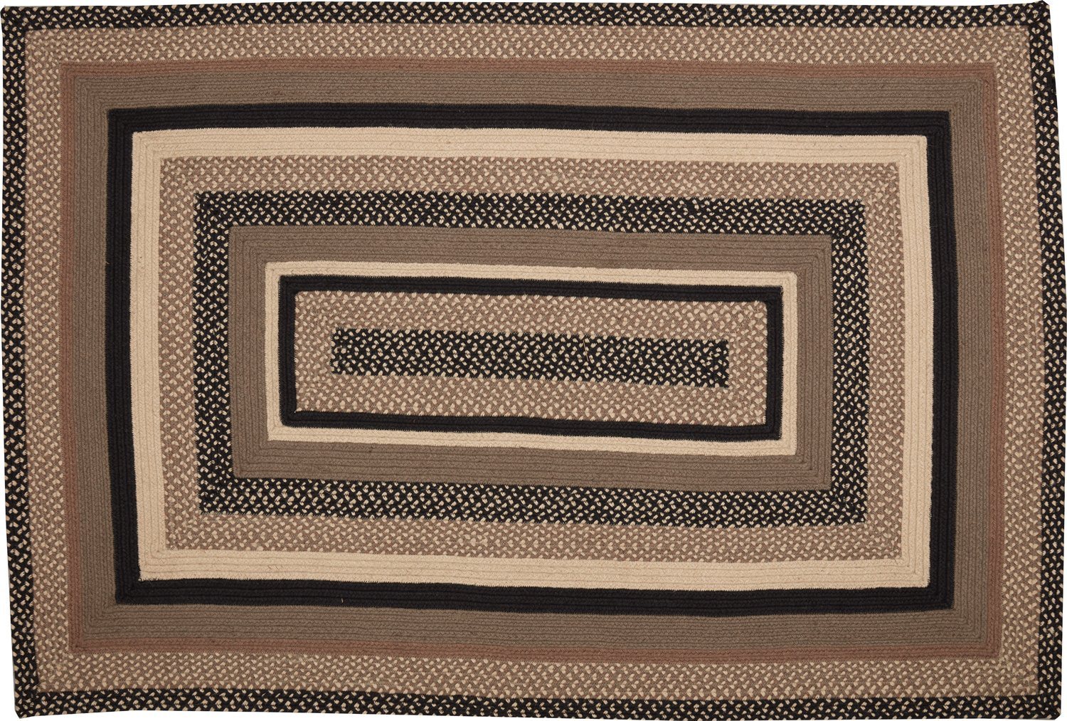 4x6 Rectangular Rug Sawyer Mill Charcoal Rectangle Braided Rug 4x6'