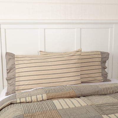 Sawyer Mill Charcoal Standard Pillow Case - Set of 2 - Primitive Star Quilt Shop