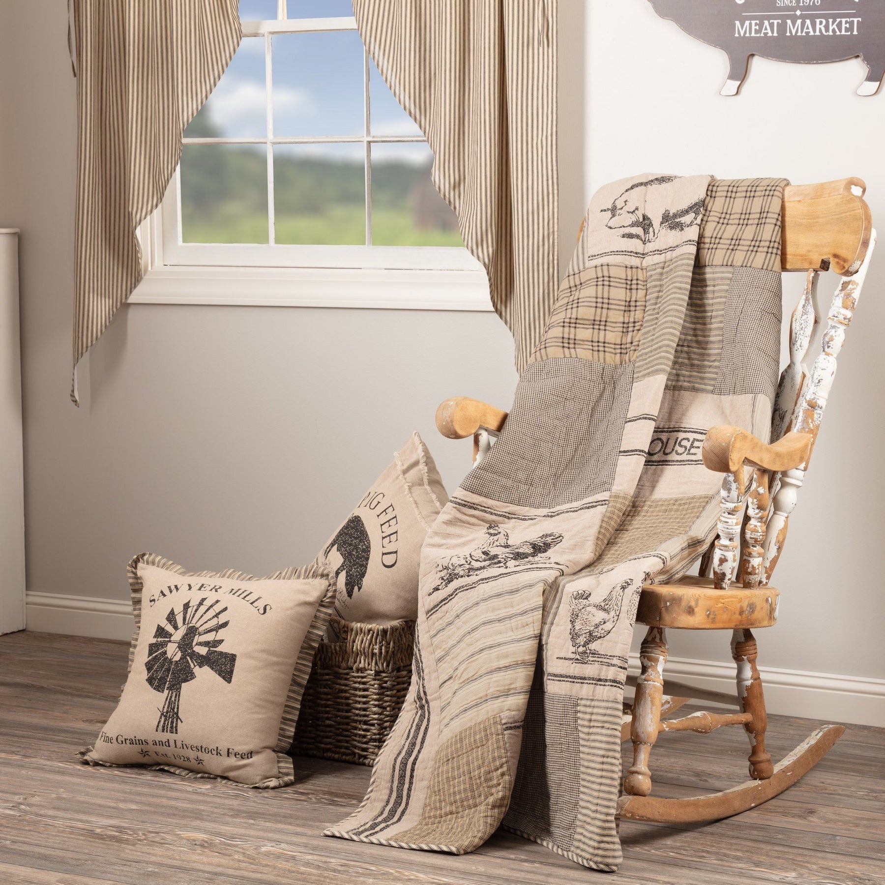 Charcoal quilted throw clearance
