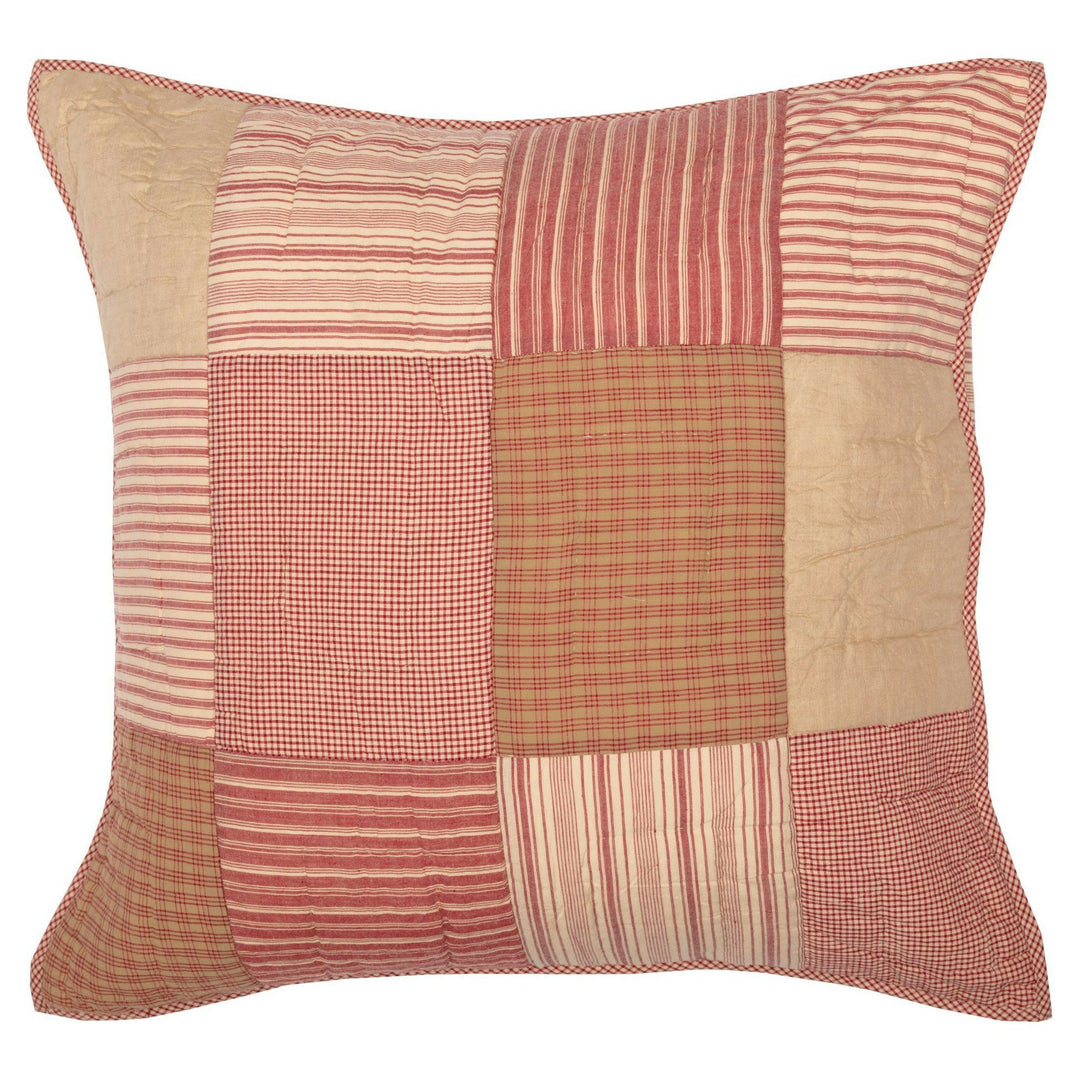 Sawyer Mill Red Quilted Euro Sham 26x26