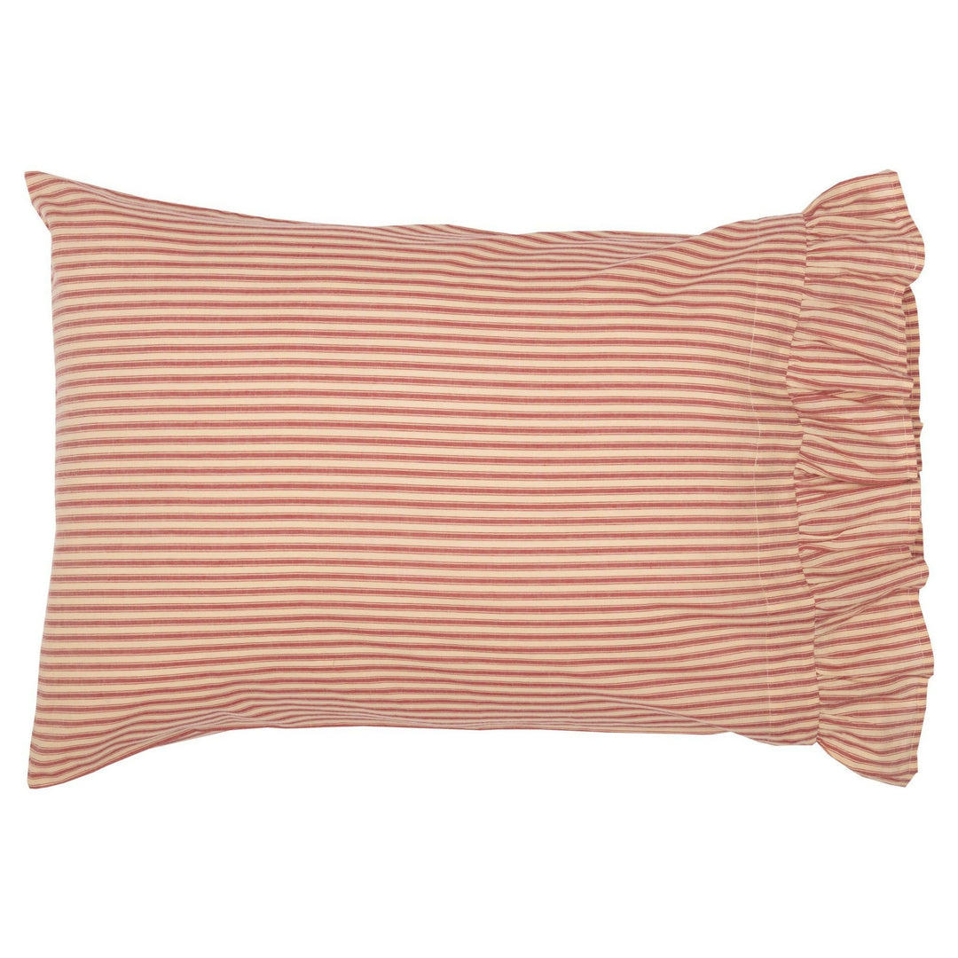 Red pillow ticking 2025