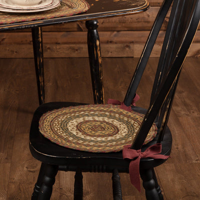 Tea Cabin Braided Chair Pad 15" - Set of 6 - Primitive Star Quilt Shop
