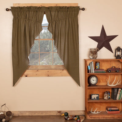 Tea Cabin Lined Prairie Curtains 63" - Primitive Star Quilt Shop