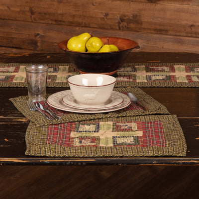 Tea Cabin Quilted Placemats - Set of 6 - Primitive Star Quilt Shop