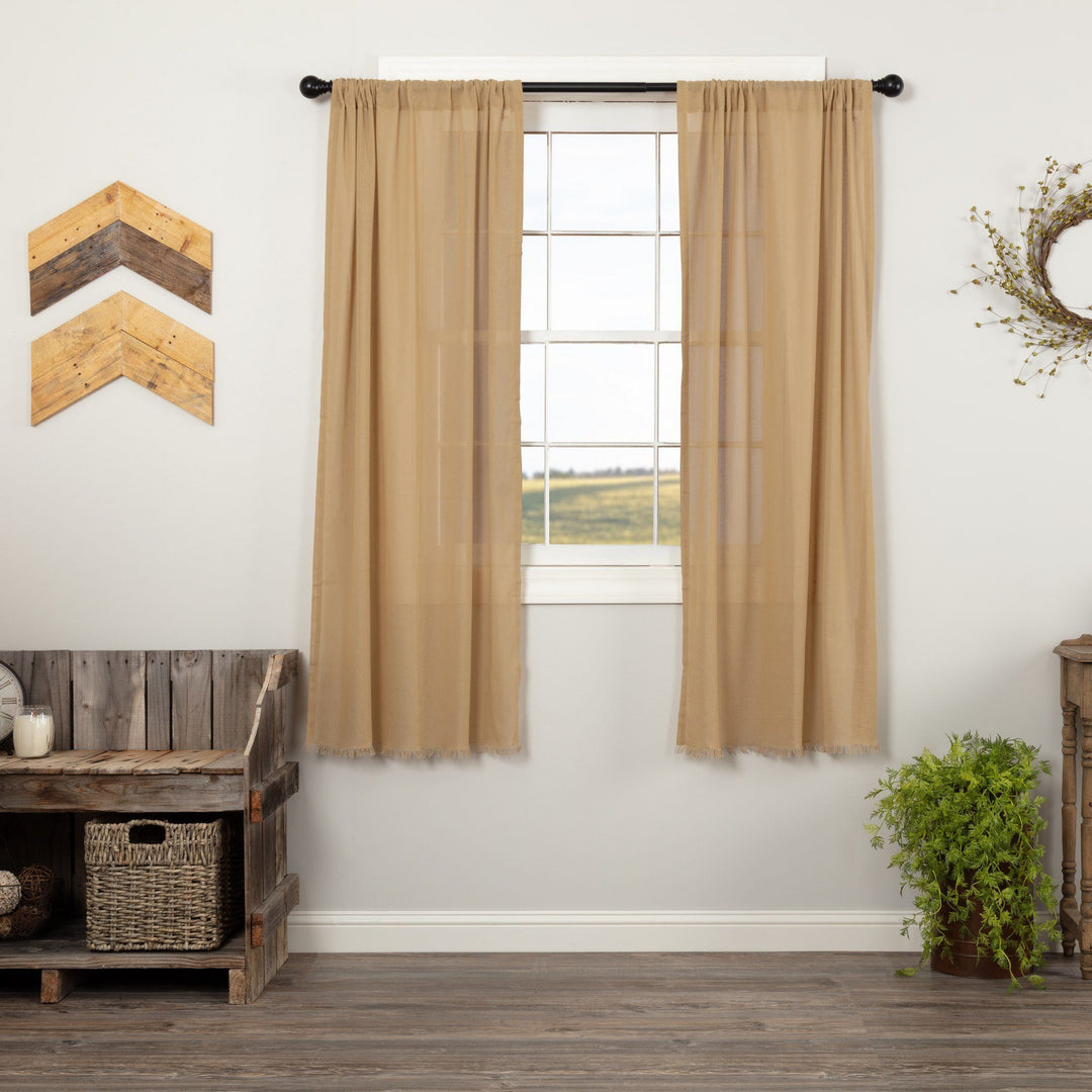 tobacco cloth swag curtains Curtain Panel | Country | Nana's Farmhouse Features frayed edging and a rod pocket for easy hanging Heirloom Cloth, Romantic Swag, OAT