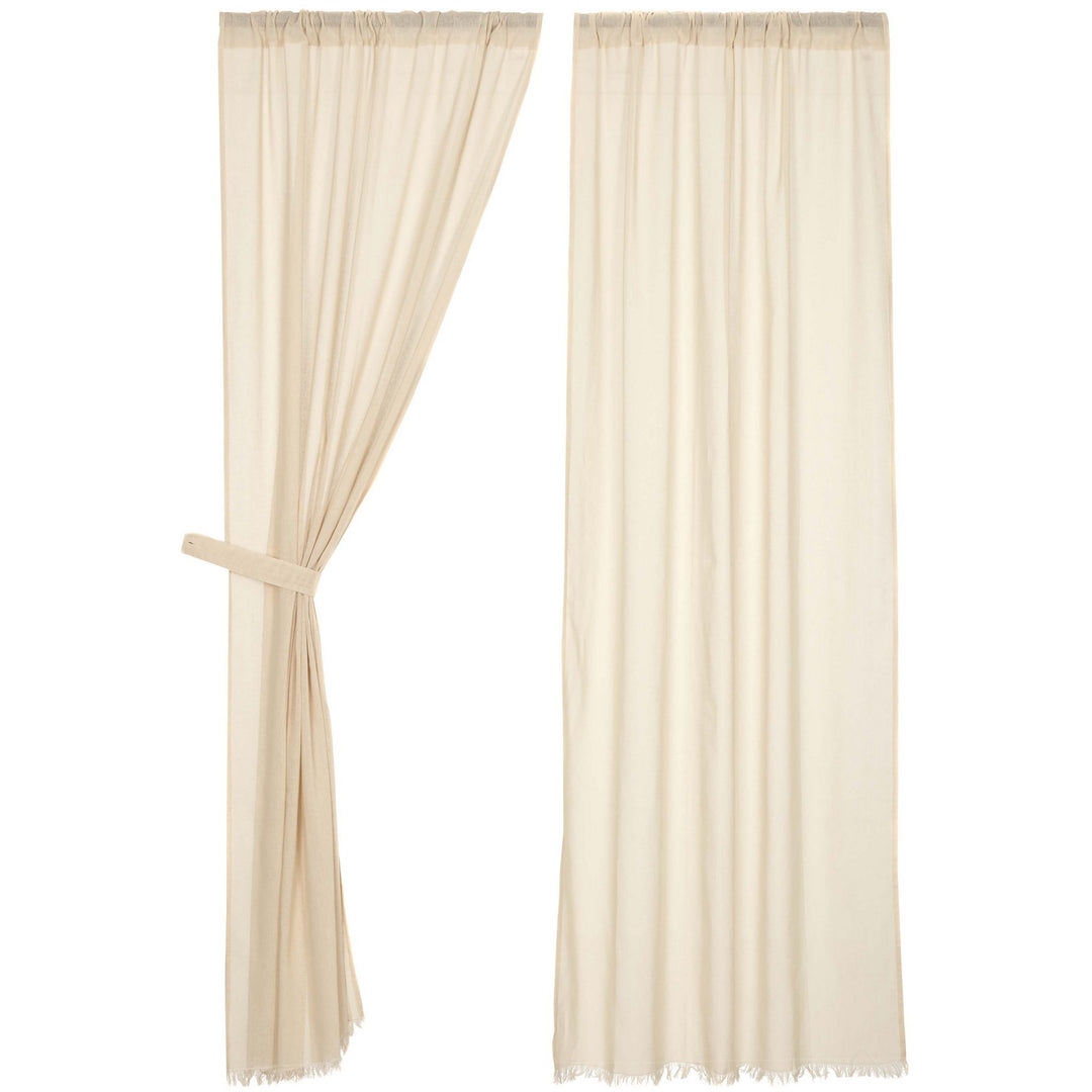 tobacco cloth swag curtains Curtain Panel | Country | Nana's Farmhouse Features frayed edging and a rod pocket for easy hanging Heirloom Cloth, Romantic Swag, OAT