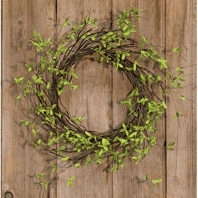 Twig Leaf Wreath 24" - Primitive Star Quilt Shop