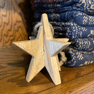Wooden Star Ornament - Primitive Star Quilt Shop