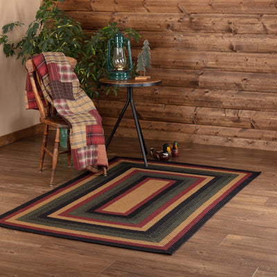 Wyatt Rectangle Braided Rug 4x6' - Primitive Star Quilt Shop