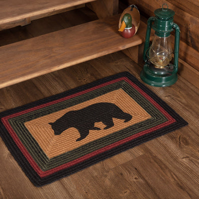 Wyatt Bear Rectangle Braided Rug 20x30" - Primitive Star Quilt Shop