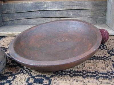 Shallow 9" Treenware Bowl - Primitive Star Quilt Shop