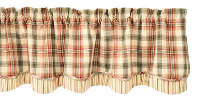 Lemon Pepper Layered Lined Valance 72" - Primitive Star Quilt Shop