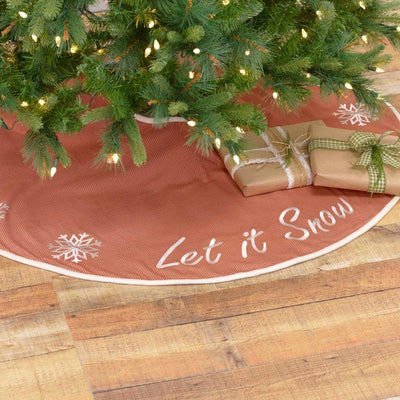 Let It Snow Mini Tree Skirt 21" - Primitive Star Quilt Shop