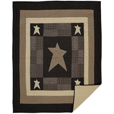 Primitive Star Quilted Throw - Primitive Star Quilt Shop