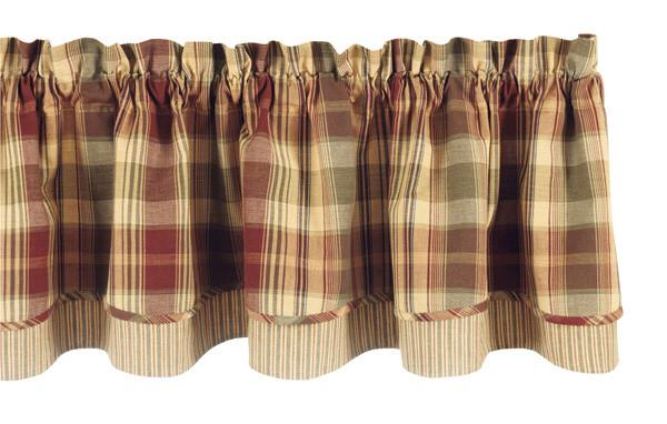 Saffron Layered Lined Valance 72