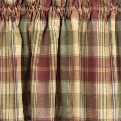 Saffron Unlined Tier Curtains 36" - Primitive Star Quilt Shop