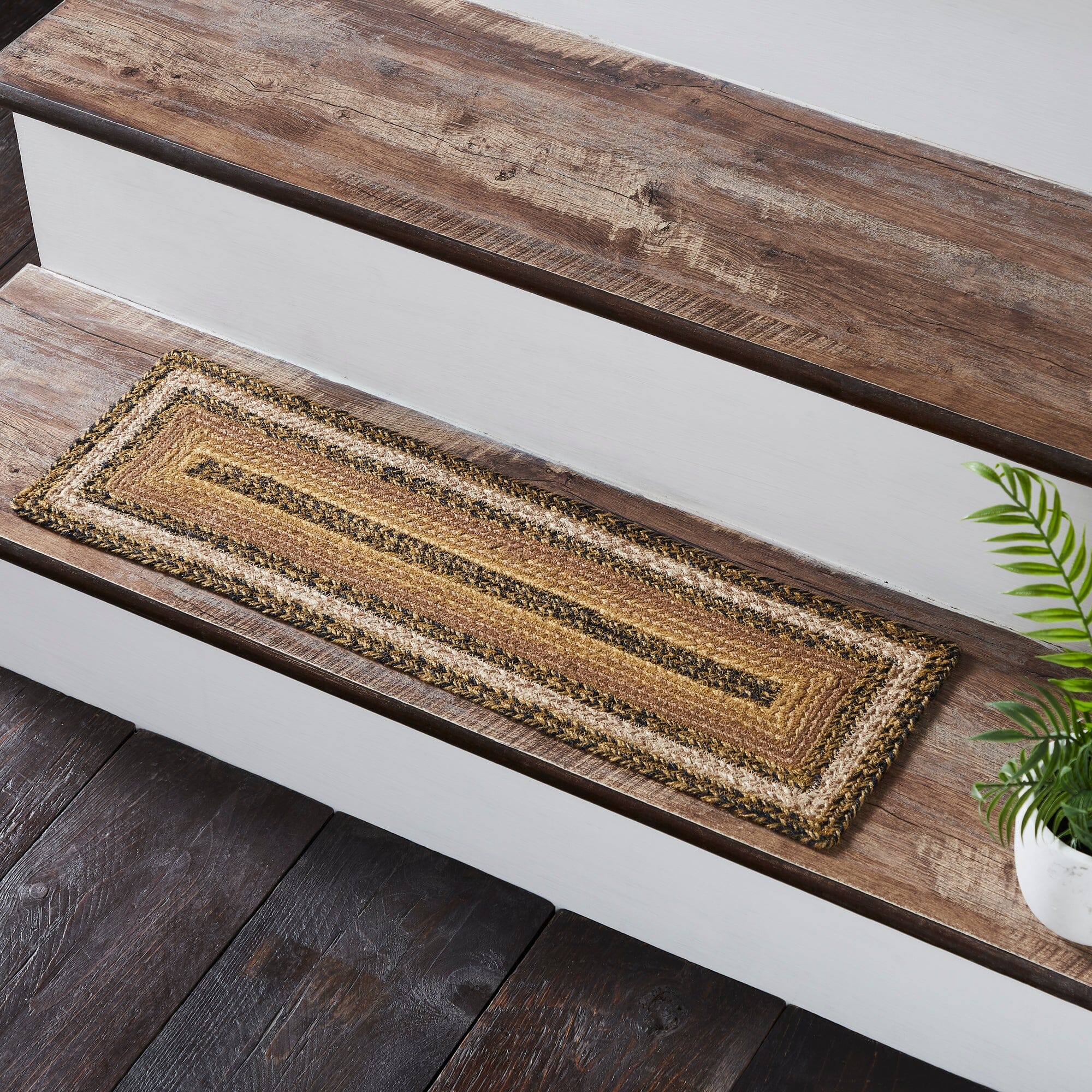 Kettle Grove Rectangle Braided Stair Tread 8.5x27