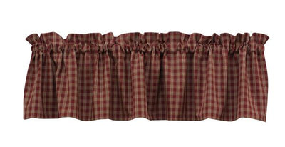 Sturbridge Wine Unlined Valance 72" - Primitive Star Quilt Shop