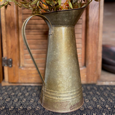 Vintage Galvanized Pitcher - Primitive Star Quilt Shop